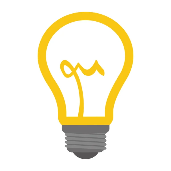 Glühbirnen-Symbol. Energiedesign. Vektorgrafik — Stockvektor