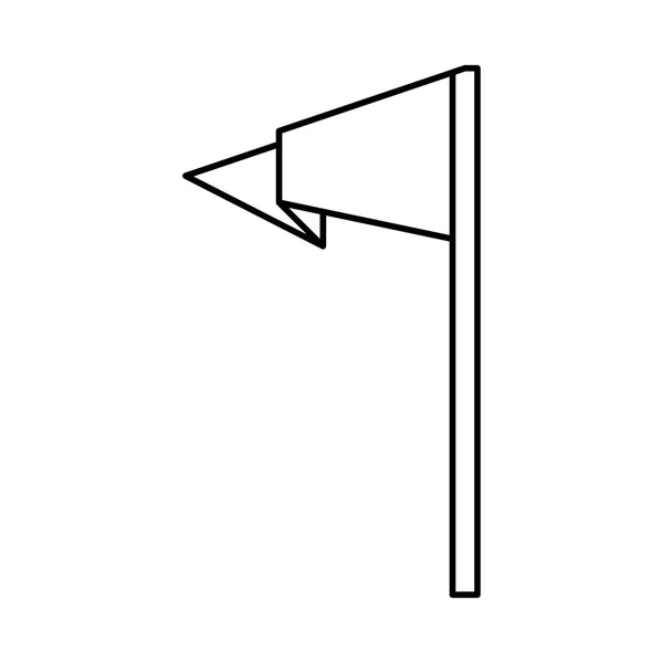Pennat pictogram. Vlag ontwerpen. Vectorafbeelding — Stockvector