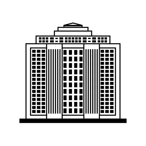 Gebäude-Symbol. Stadt- und Stadtgestaltung. Vektorgrafik — Stockvektor