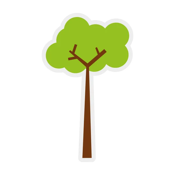 Ikonę drzewa. Natura projekt. Grafika wektorowa — Wektor stockowy