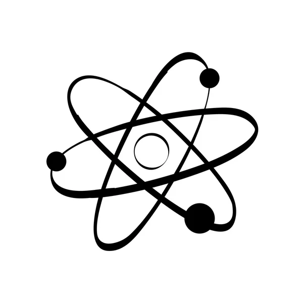 Atom icon. Science design. Vector graphic — Stock Vector