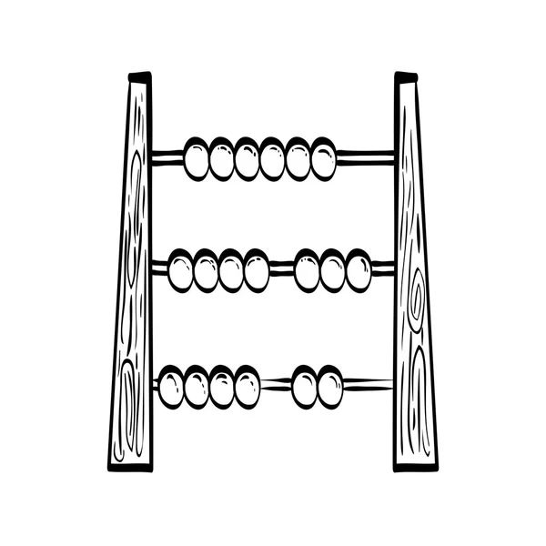 Ícone de matemática tabela. Desenho escolar. Gráfico vetorial — Vetor de Stock