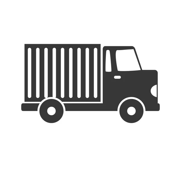 Icono del camión. Entrega y envío. Gráfico vectorial — Archivo Imágenes Vectoriales