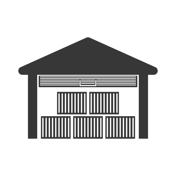 Icono del garaje. Entrega y envío. Gráfico vectorial — Archivo Imágenes Vectoriales