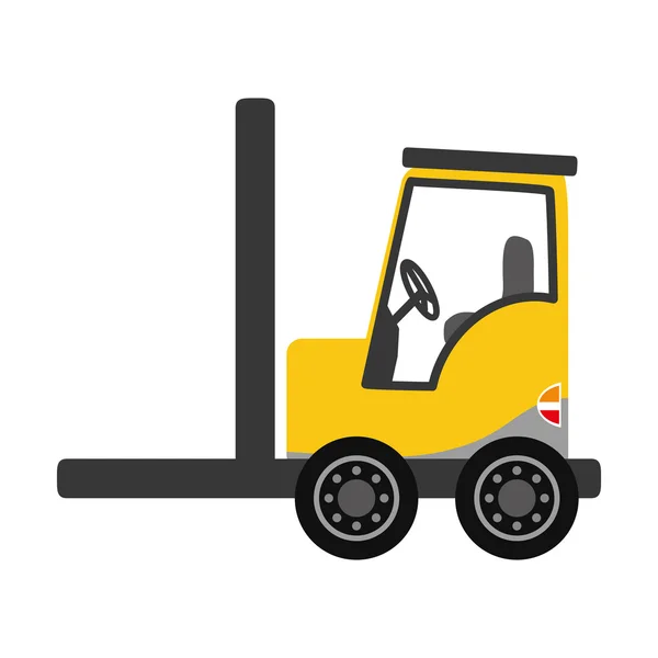 Forklift, kutsal kişilerin resmi. Teslimat ve kargo. Vektör grafiği — Stok Vektör