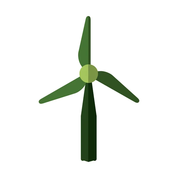 Wind molen pictogram. Energie ontwerp opslaan. Vectorafbeelding — Stockvector