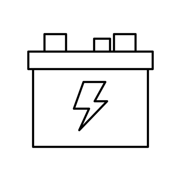 Ikona baterii samochodu. Projekt energia. Grafika wektorowa — Wektor stockowy