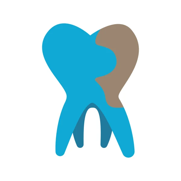 Ícone dos dentes. Desenho de cuidados dentários. Gráfico vetorial —  Vetores de Stock