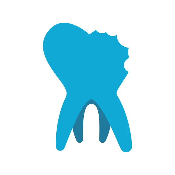 Broken Tooth icon. Dental care design. Vector graphic — Stock Vector