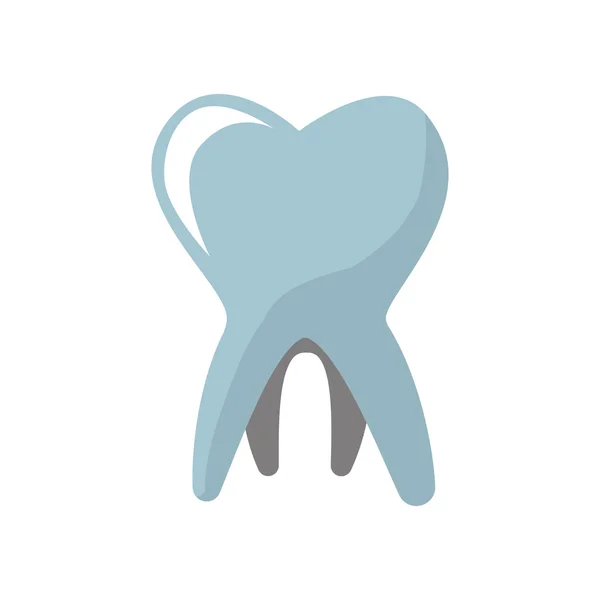 Значок зуба. Дизайн стоматологической помощи. Векторная графика — стоковый вектор