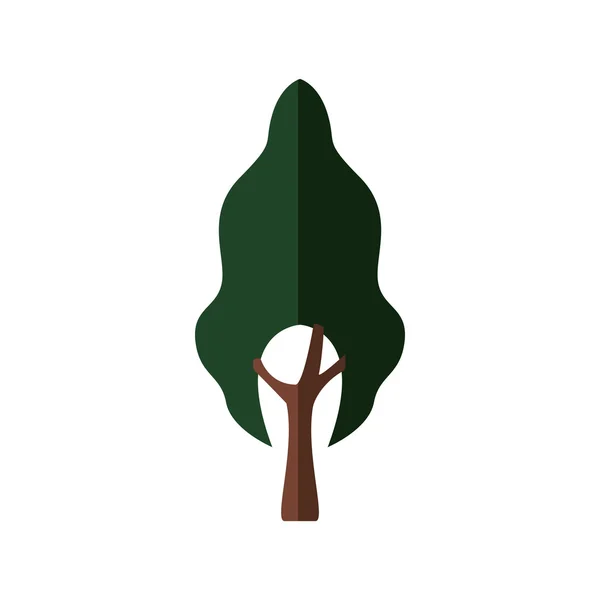 Ícone da árvore. Desenho natural. Gráfico vetorial — Vetor de Stock