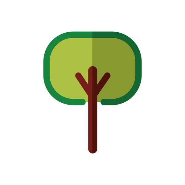 Het pictogram van de boom. Ontwerp van de natuur. Vectorafbeelding — Stockvector