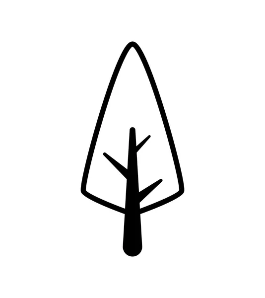 Tree icon. Nature design. Vector graphic — Stock Vector