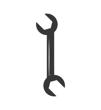 Wrench tool icon. Construction and repair design. Vector graphic