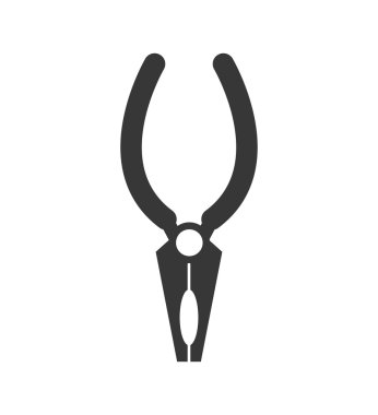 Pliers araç simgesi. İnşaat ve onarım tasarımı. Vektör grafiği