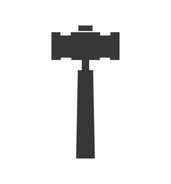 çekiç araç simgesi. İnşaat ve onarım tasarımı. Vektör grafiği