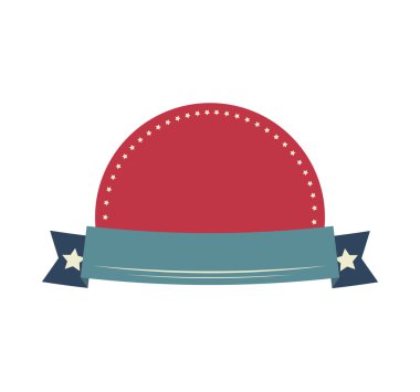 Kurdele simgesi ile mühür damgası. Etiket ve afiş tasarımı. Vector gra