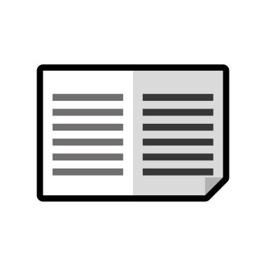 Kitap simgesi. Okuma ve tasarım öğrenme. Vektör grafiği