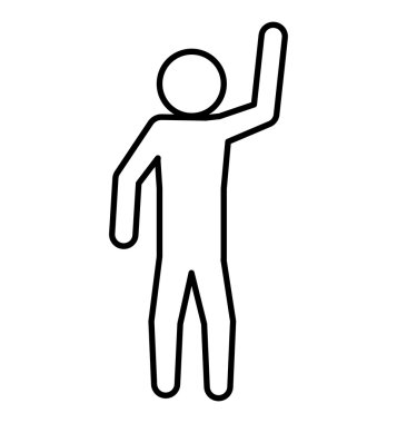 Piktogram germe simgesi. Sağlıklı yaşam tarzı tasarımı. Vektör grap