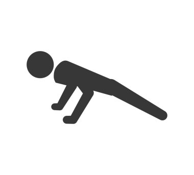 Pictogram itme simgesi yapıyor. Sağlıklı yaşam tarzı tasarımı. Vektör g