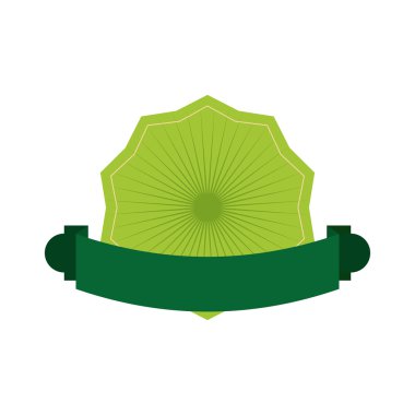 Yeşil Mühür damga simgesi. Etiket tasarımı. Vektör grafiği