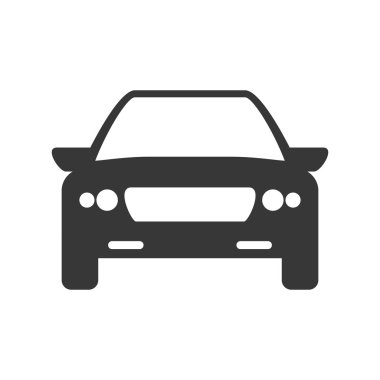 Araba simgesi. Nakliye makinesi tasarımı. Vektör grafiği