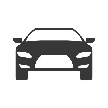 Araba simgesi. Nakliye makinesi tasarımı. Vektör grafiği