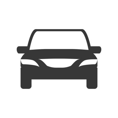 Araba simgesi. Nakliye makinesi tasarımı. Vektör grafiği