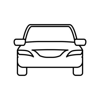 Araba simgesi. Nakliye makinesi tasarımı. Vektör grafiği