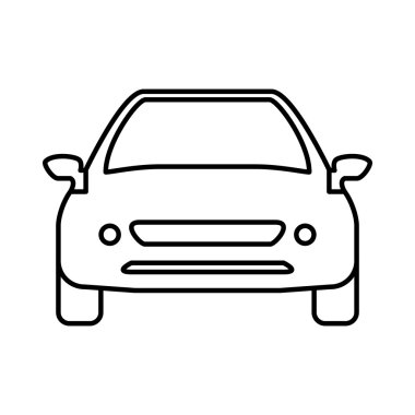 Araba simgesi. Nakliye makinesi tasarımı. Vektör grafiği