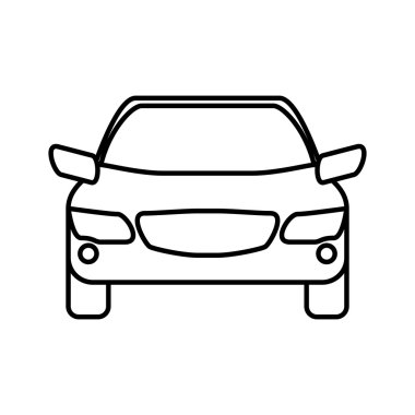 Araba simgesi. Nakliye makinesi tasarımı. Vektör grafiği