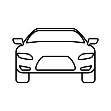 Araba simgesi. Nakliye makinesi tasarımı. Vektör grafiği