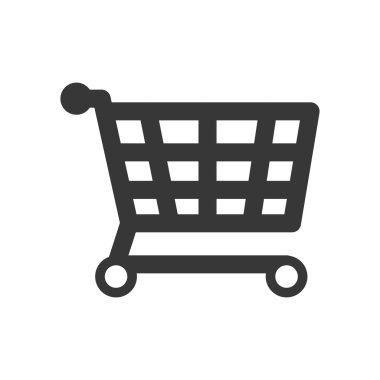 Alışveriş sepeti simgesi. Ticaret tasarım. Vektör grafiği