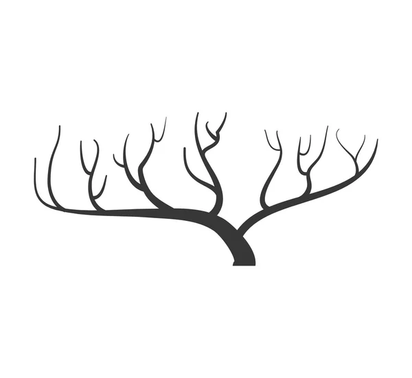 Ξηρό δέντρο εικονίδιο. Φύση του σχεδιασμού. Διανυσματικό γραφικό — Διανυσματικό Αρχείο