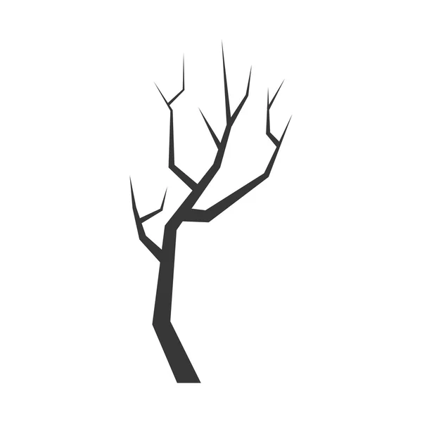 Icono Árbol seco. Diseño de la naturaleza. Gráfico vectorial — Vector de stock