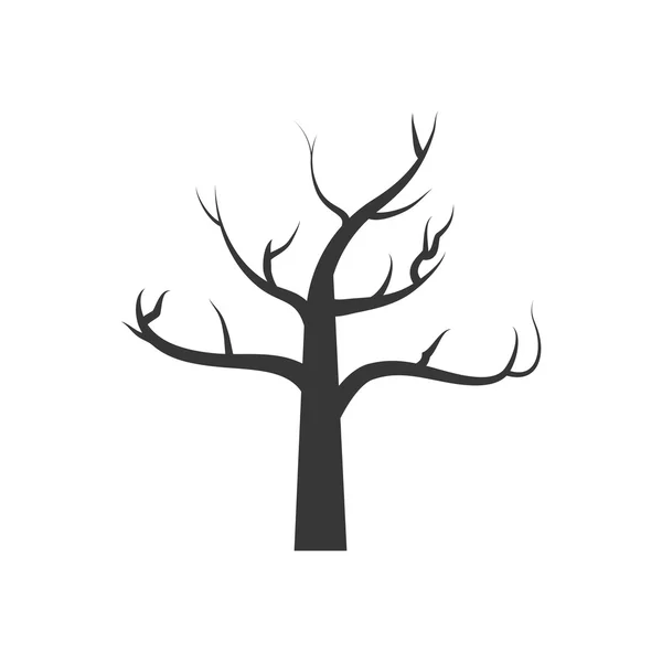 Ξηρό δέντρο εικονίδιο. Φύση του σχεδιασμού. Διανυσματικό γραφικό — Διανυσματικό Αρχείο