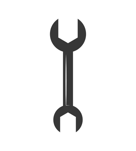 Wrench tool icon. Construction and repair design. Vector graphic — Wektor stockowy