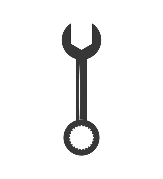 Wrench tool icon. Construction and repair design. Vector graphic — Stock vektor