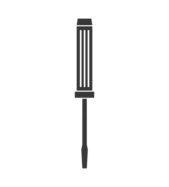 Icono de herramienta del destornillador. Diseño de construcción y reparación. Vector gr — Vector de stock