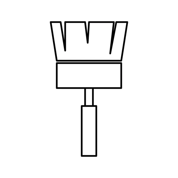 Paint brush tool icon. Construction and repair design. Vector gr — Stock Vector