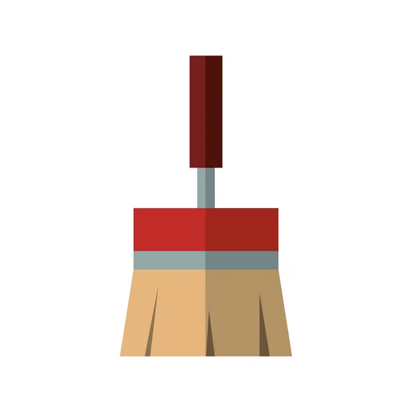 Paint brush tool icon. Construction and repair design. Vector gr — Stock Vector