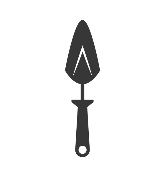 Icono de herramienta de pala. Diseño de jardinería. Gráfico vectorial — Vector de stock