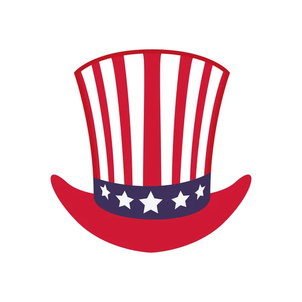 Icono del sombrero. Diseño de Estados Unidos. gráfico vectorial — Archivo Imágenes Vectoriales