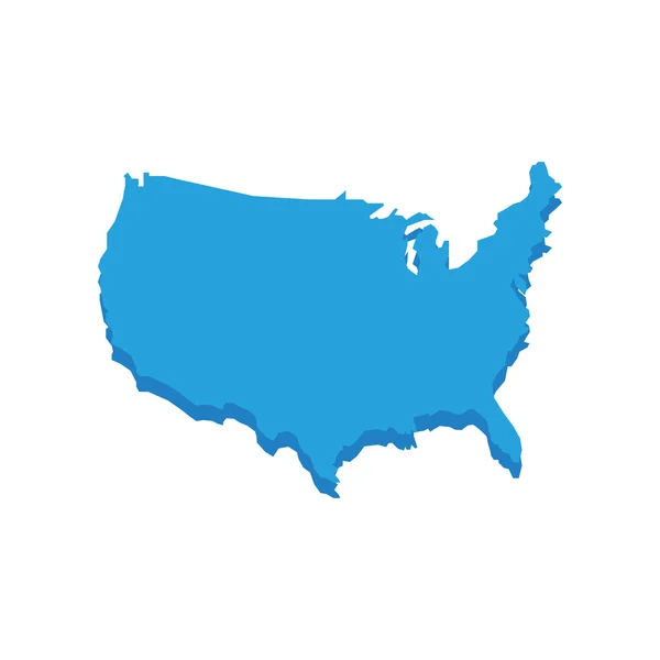 Map icon. USA design. Vector graphic — Stock Vector