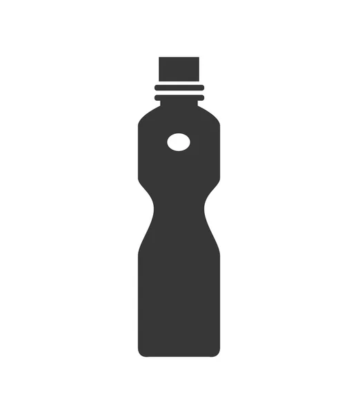 Icono de botella. Diseño de refrescos y bebidas. Gráfico vectorial — Vector de stock