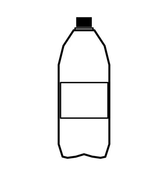 Het pictogram van de fles. Soda en drankje ontwerp. Vectorafbeelding — Stockvector