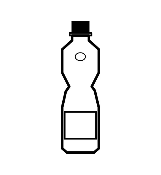 Ícone de garrafa. Design de refrigerante e bebida. Gráfico vetorial —  Vetores de Stock