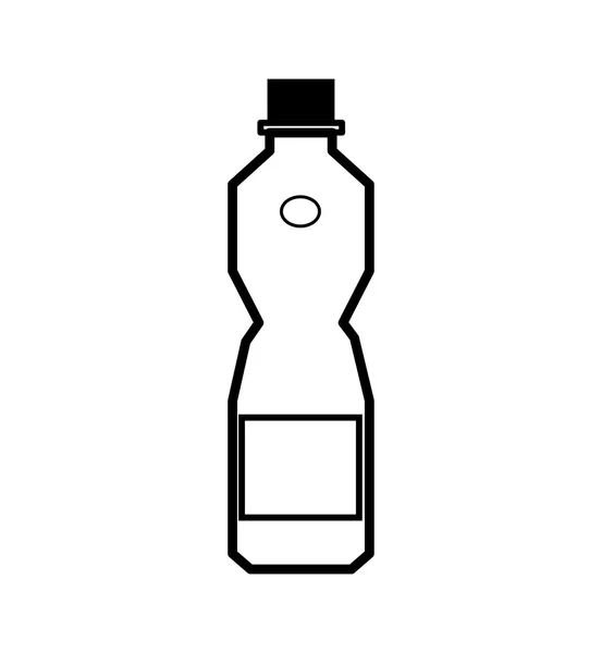 Icona della bottiglia. Soda e drink design. Grafico vettoriale — Vettoriale Stock