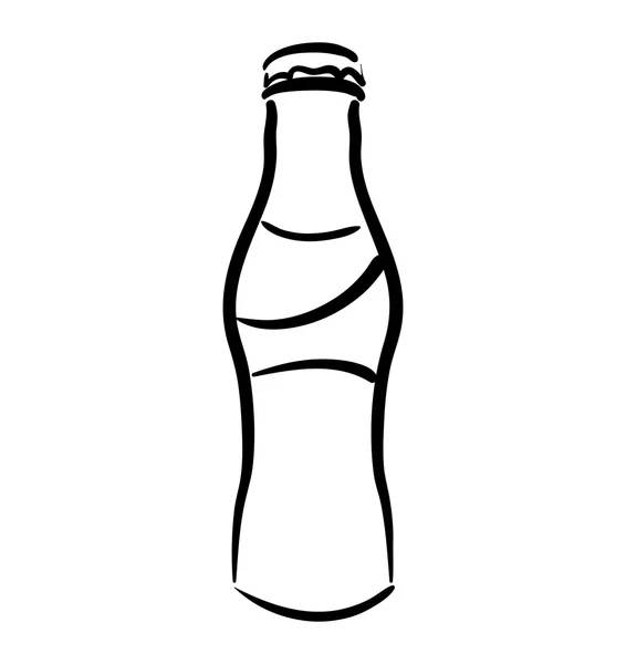 Flaschensymbol. Limonaden- und Getränkedesign. Vektorgrafik — Stockvektor