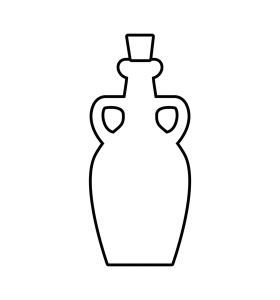 Bottle of glass icon. Jar design. Vector graphic — Stock Vector